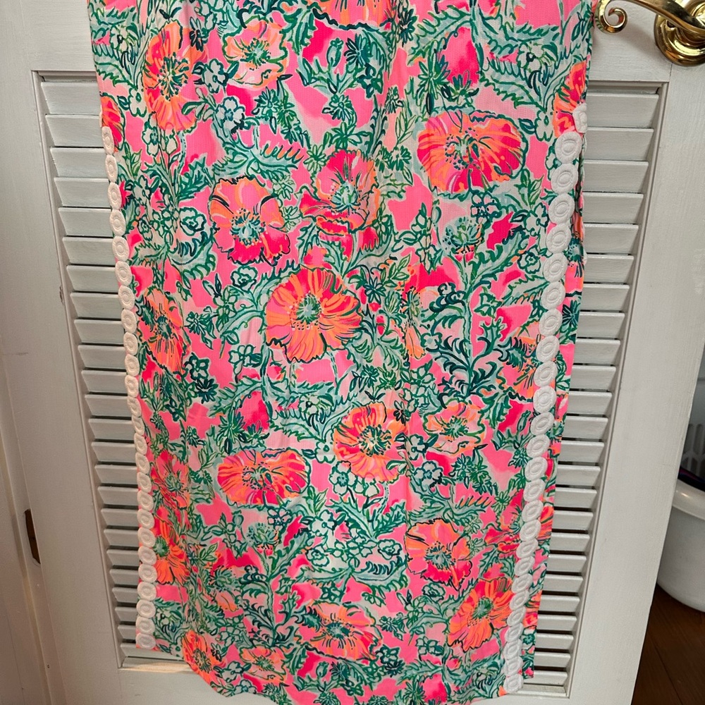 Lilly Pulitzer Ashler Stretch Maxi Dress in Soleil Pink Perfect Poppy - Picture 6 of 7